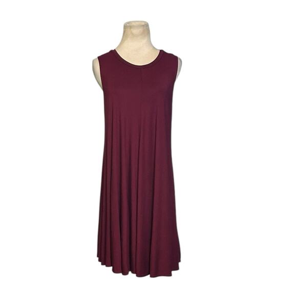 Silence + Noise burgundy sleeveless mini dress size Medium - Picture 1 of 11